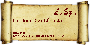 Lindner Szilárda névjegykártya